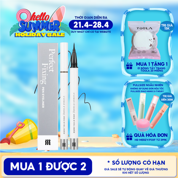  Bút Kẻ Mắt Nước Merzy Chống Trôi The First Pen Eyeliner 0.5g 