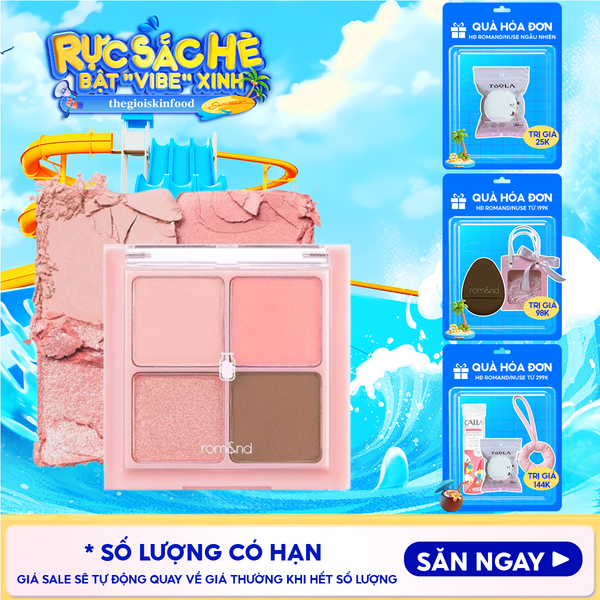  Bảng Phấn Mắt 4 Ô Romand Xinh Xắn, Ngọt Ngào Better Than Eyes - Milk Series 