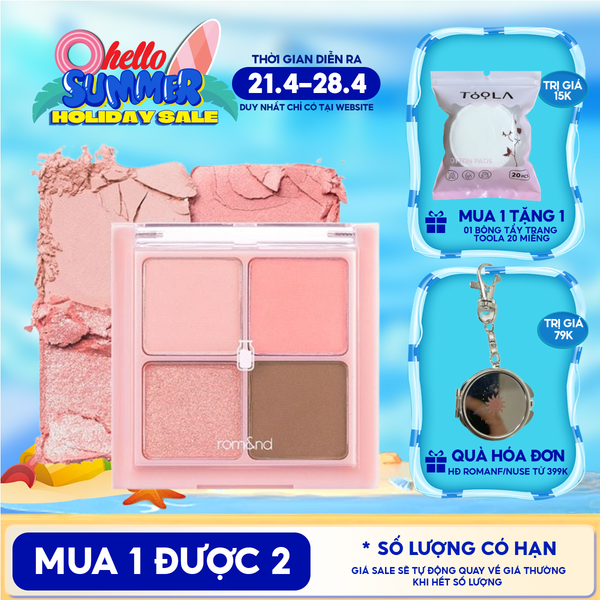  Bảng Phấn Mắt 4 Ô Romand Xinh Xắn, Ngọt Ngào Better Than Eyes - Milk Series 