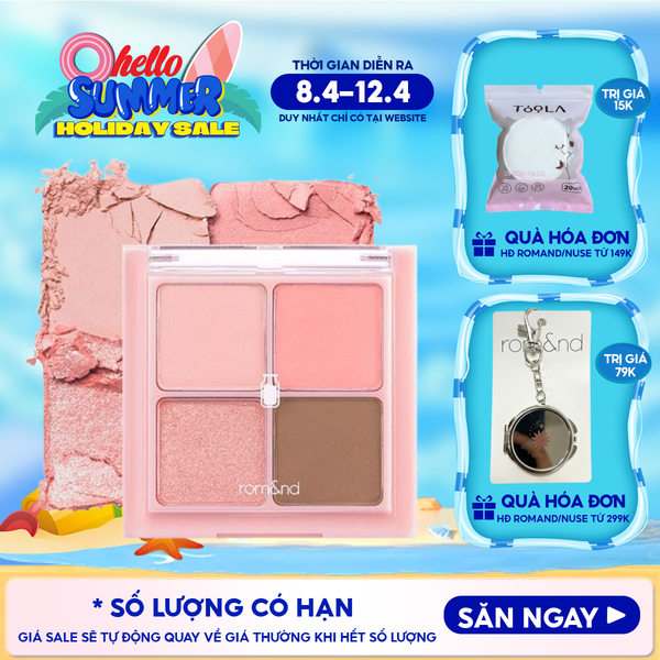  Bảng Phấn Mắt 4 Ô Romand Xinh Xắn, Ngọt Ngào Better Than Eyes - Milk Series 