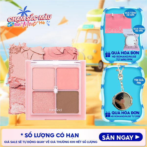  Bảng Phấn Mắt 4 Ô Romand Xinh Xắn, Ngọt Ngào Better Than Eyes - Milk Series 