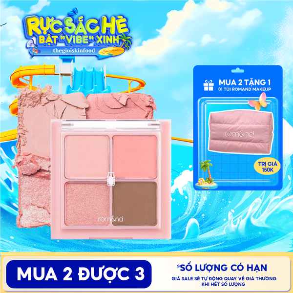  Bảng Phấn Mắt 4 Ô Romand Xinh Xắn, Ngọt Ngào Better Than Eyes - Milk Series 