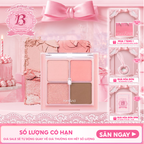 Bảng Phấn Mắt 4 Ô Romand Xinh Xắn, Ngọt Ngào Better Than Eyes - Milk Series