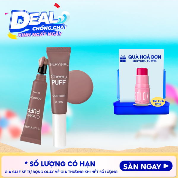  Tạo Khối Dạng Kem Silkygirl Cheeky Puff Contour #01 Taffy 6ml 