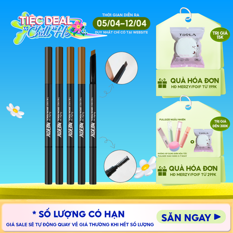 Chì Kẻ Mày Ngang Merzy Sắc Nét, Lâu Trôi The First Brow Pencil 0.3g
