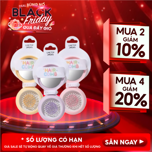  [NHẬP KHẨU] Lược Chải Tóc Gỡ Rối, Cầm Tay, Kiểu Dáng Xinh Xắn, Đa Dạng LMLTOP Debugging Comb (Màu ngẫu nhiên) 