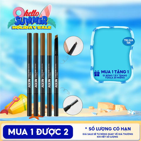 Chì Kẻ Mày Ngang Merzy Sắc Nét, Lâu Trôi The First Brow Pencil 0.3g