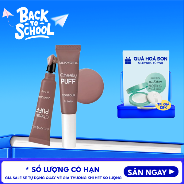 Tạo Khối Dạng Kem Silkygirl Cheeky Puff Contour #01 Taffy 6ml 