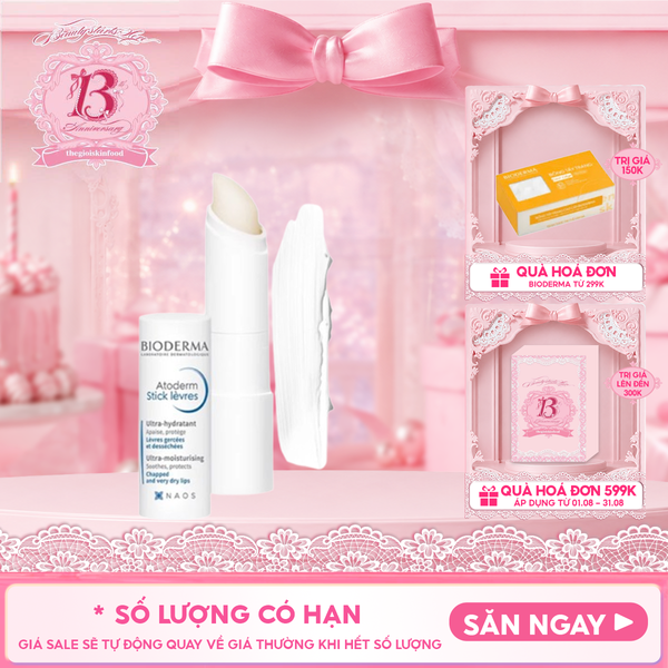  Son Dưỡng Bioderma Làm Dịu Môi Khô, Nứt Nẻ Atoderm Stick Levres 4g 