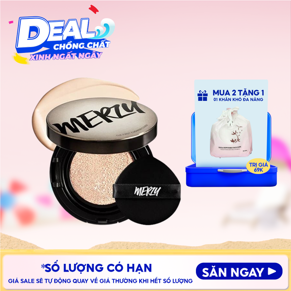  Phấn Nước Merzy Che Phủ Cao, Lâu Trôi The First Cushion Cover SPF50+/PA+++ 13g 