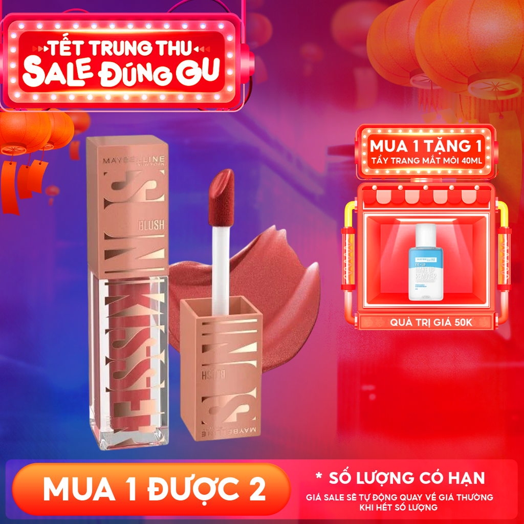 Má Hồng Kem Maybelline Căng Mọng, Bền Màu Sunkisser Blush 4.7ml