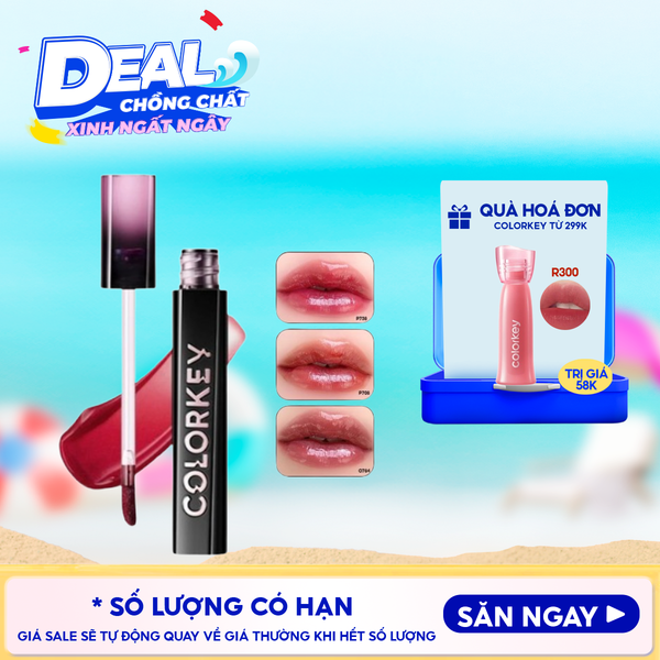 Son Tint Gương Bóng Colorkey Bền Màu, Căng Bóng Airy Lip Mirror Series 2.5g 