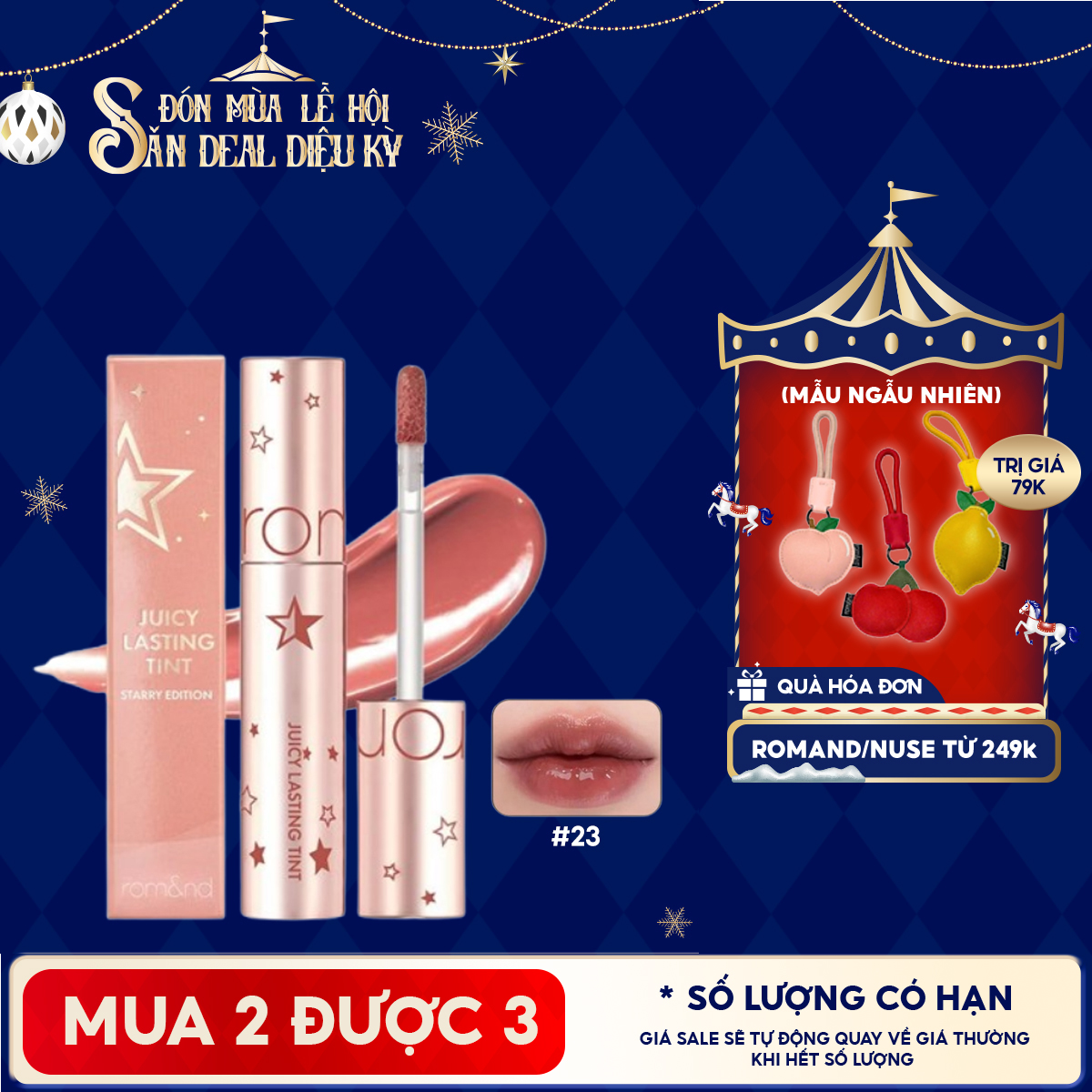Juicy Lasting Tint Starry Edition - Màu 23 Son Tint Lì Romand Juicy Lasting Tint Starry Edition 5.5g