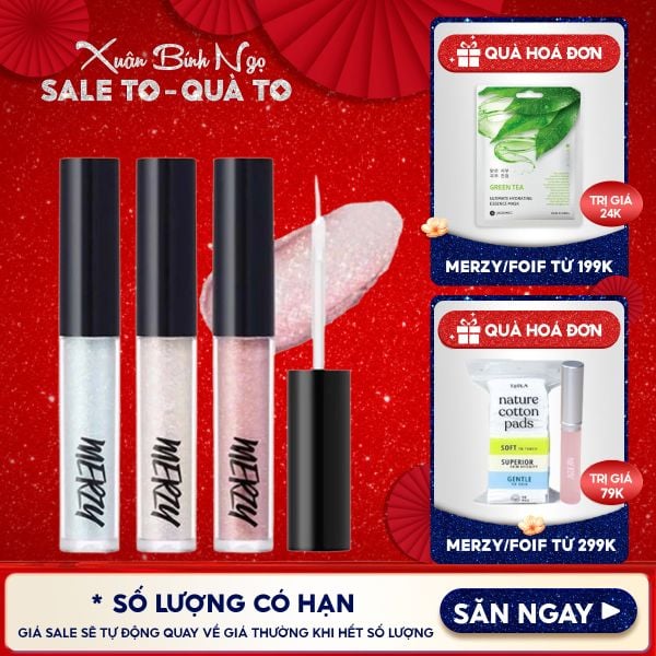 Gel Nhũ Mắt Merzy Xinh Lung Linh Windy Pop Eye Glitter 1.9g 