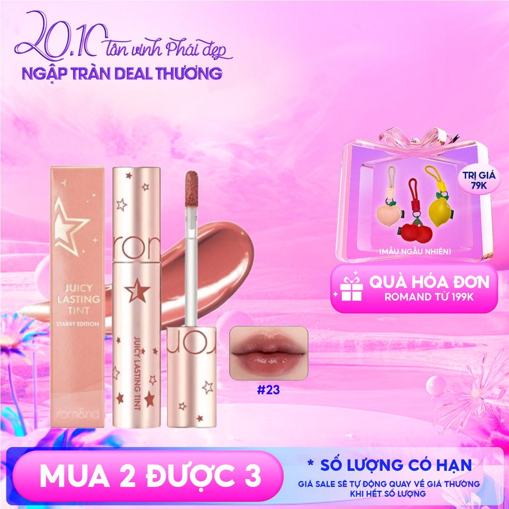 [Juicy Lasting Tint Starry Edition - Màu 23] Son Tint Lì Romand Juicy Lasting Tint Starry Edition 5.5g