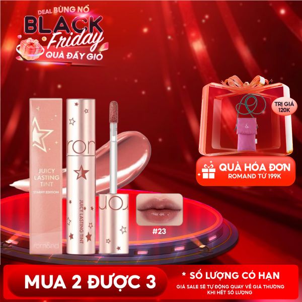  [Juicy Lasting Tint Starry Edition - Màu 23] Son Tint Lì Romand Juicy Lasting Tint Starry Edition 5.5g 
