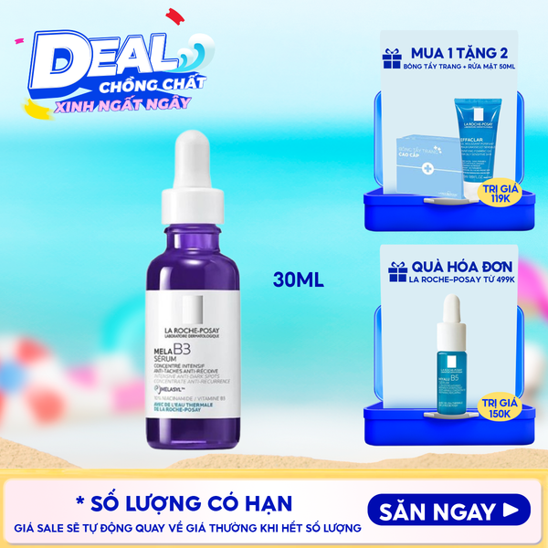  Serum La Roche-Posay Hỗ Trợ Dưỡng Sáng, Giảm Thâm Nám La Roche-Posay Mela B3 Serum 30ml 