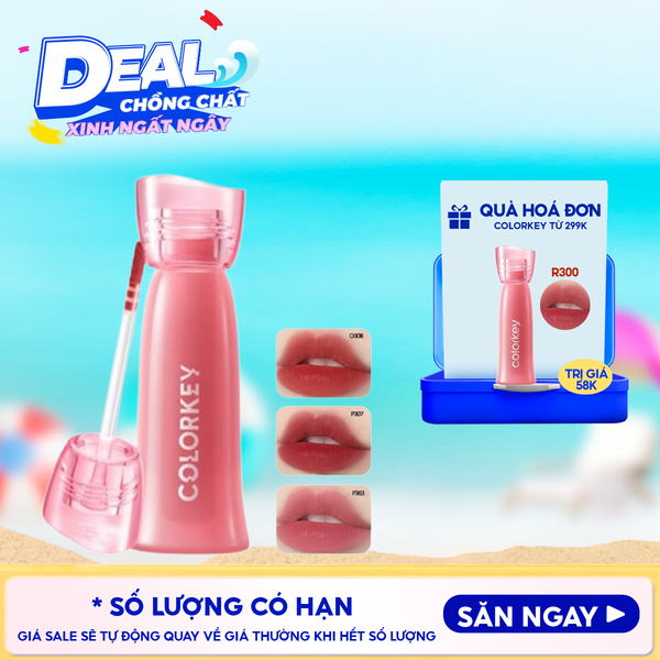  Son Kem Lì Colorkey Siêu Mịn Môi Soft Matte Water Tint 2.5g 