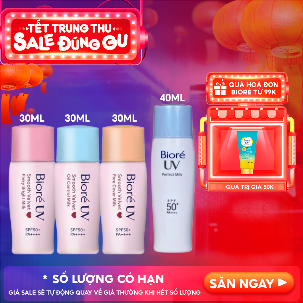 Kem Chống Nắng Dạng Sữa Bioré UV SPF50+ /PA++++