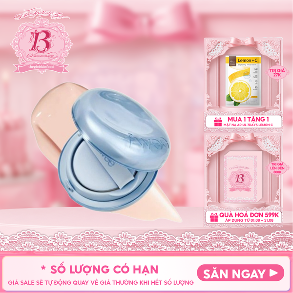  Phấn Nước fwee Cấp Ẩm, Da Căng Bóng, Che Phủ Tốt Glass Natural Cushion 15g 