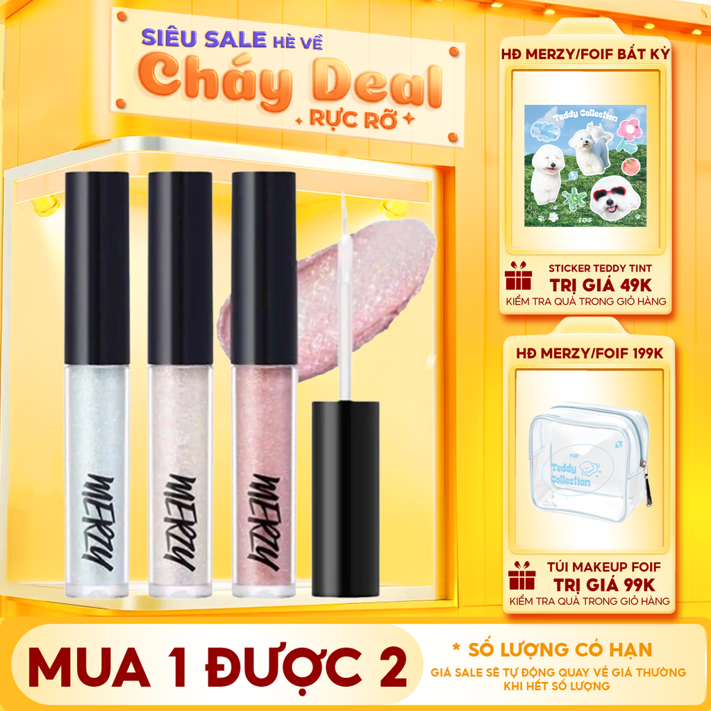 Gel Nhũ Mắt Xinh Lung Linh Merzy Windy Pop Eye Glitter 1.9g
