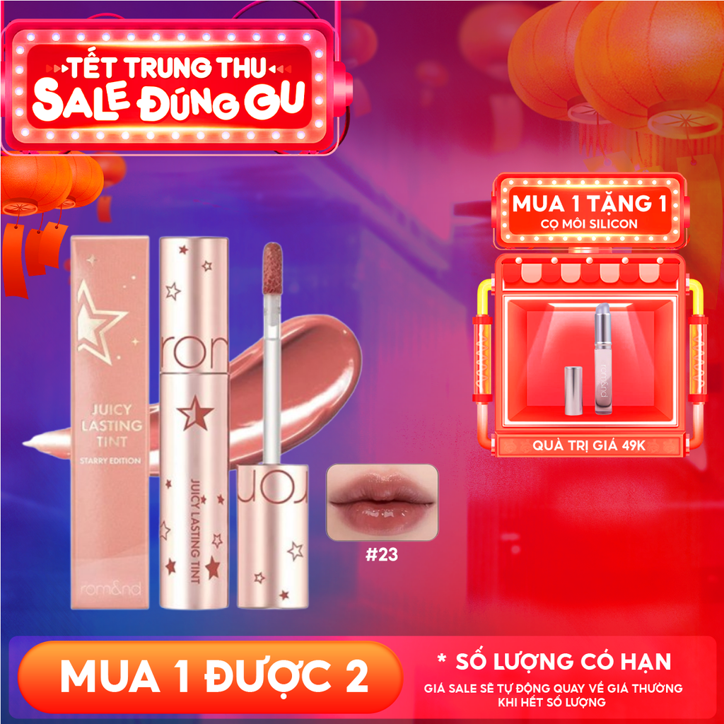 [Juicy Lasting Tint Starry Edition - Màu 23] Son Tint Lì Romand Juicy Lasting Tint Starry Edition 5.5g