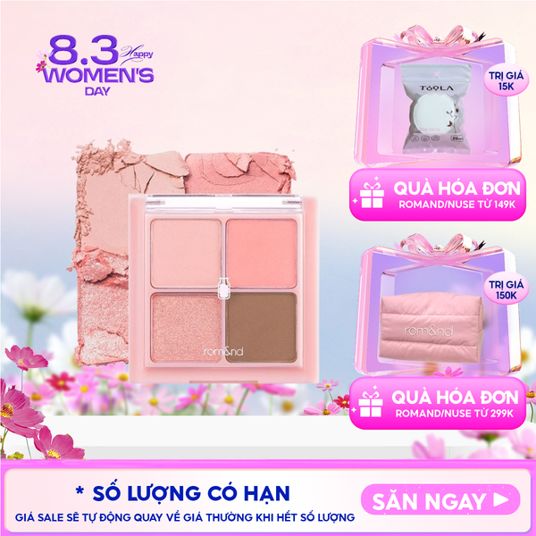  Bảng Phấn Mắt 4 Ô Romand Xinh Xắn, Ngọt Ngào Better Than Eyes - Milk Series 
