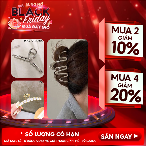  [NHẬP KHẨU] Kẹp Tóc UNK Kiểu Dáng Thời Trang Phong Cách Hàn Quốc Bow Hair Claw Clips 
