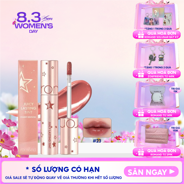  [Juicy Lasting Tint Starry Edition - Màu 23] Son Tint Lì Romand Juicy Lasting Tint Starry Edition 5.5g 