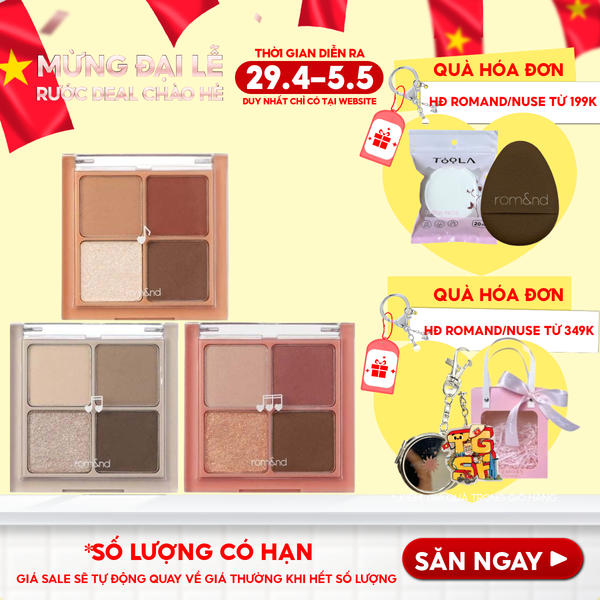  Bảng Phấn Mắt 4 Ô Romand Better Than Eyes - Music Series 7g 