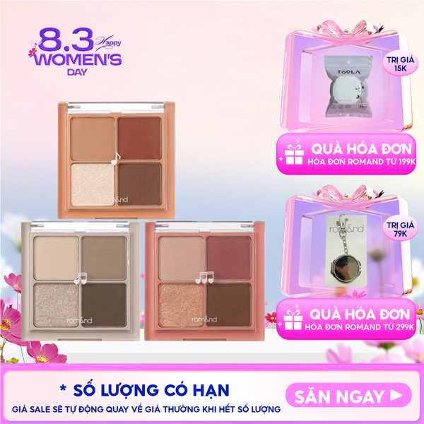  Bảng Phấn Mắt 4 Ô Romand Better Than Eyes - Music Series 7g 