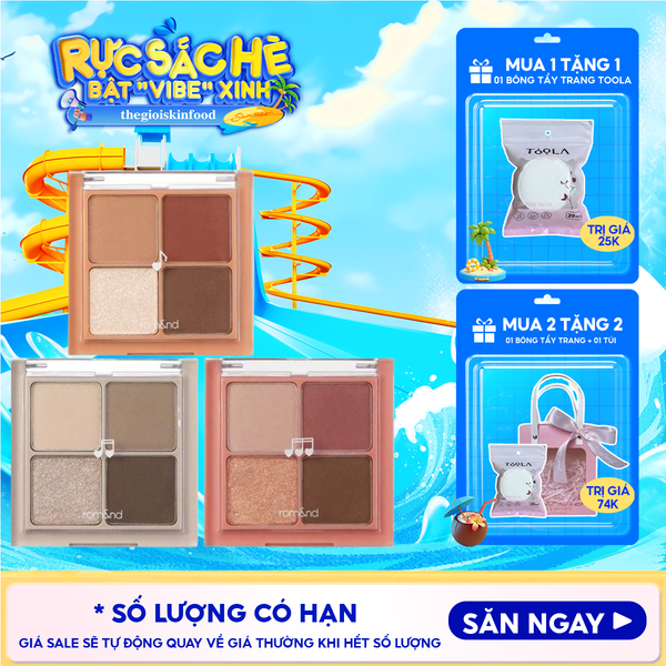  Bảng Phấn Mắt 4 Ô Romand Better Than Eyes - Music Series 7g 