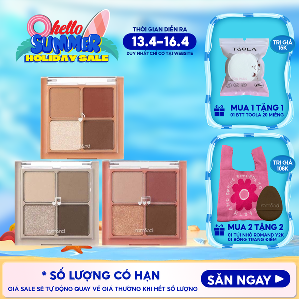  Bảng Phấn Mắt 4 Ô Romand Better Than Eyes - Music Series 7g 