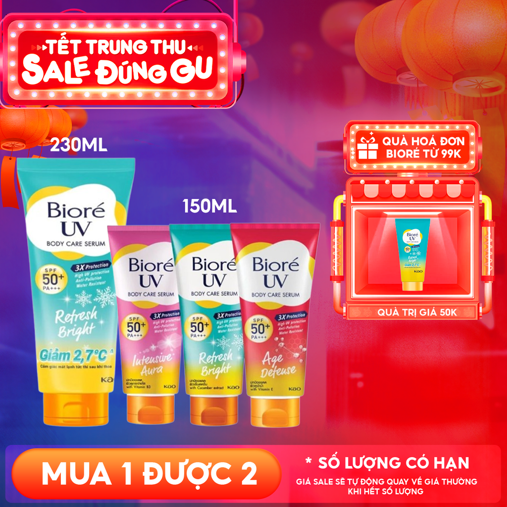 Serum Dưỡng Thể Chống Nắng Bioré Kháng Bụi UV Anti-Pollution Body Care SPF50+/PA+++