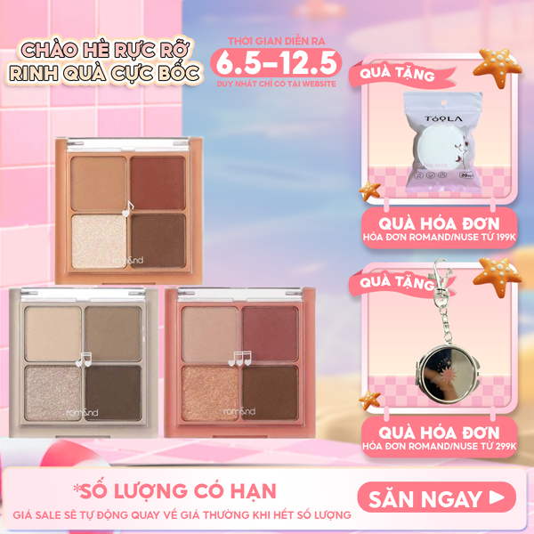  Bảng Phấn Mắt 4 Ô Romand Better Than Eyes - Music Series 7g 