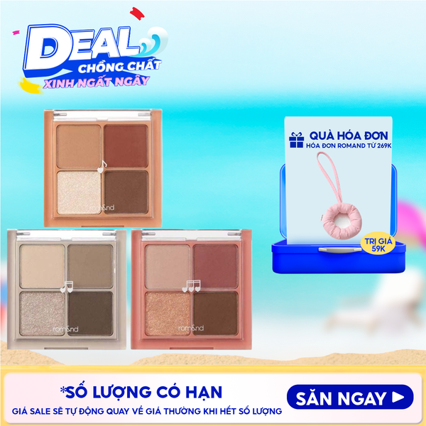  Bảng Phấn Mắt 4 Ô Romand Better Than Eyes - Music Series 7g 