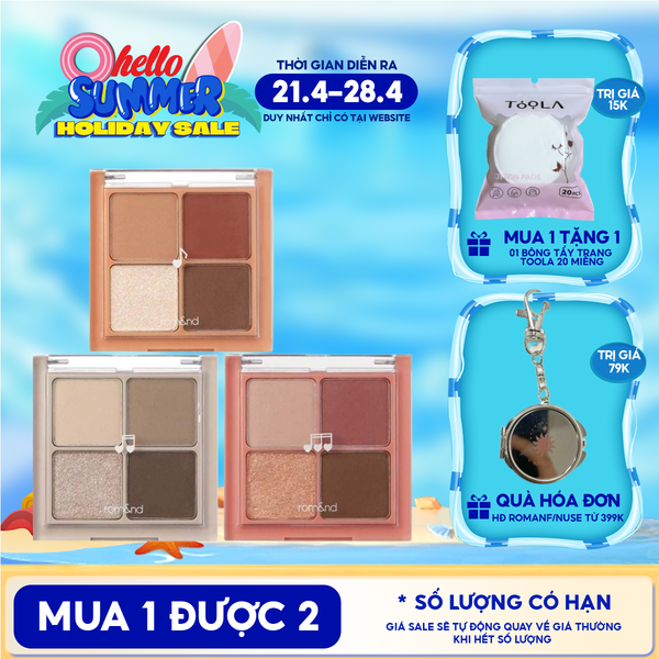  Bảng Phấn Mắt 4 Ô Romand Better Than Eyes - Music Series 7g 