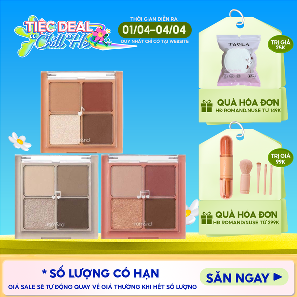  Bảng Phấn Mắt 4 Ô Romand Better Than Eyes - Music Series 7g 