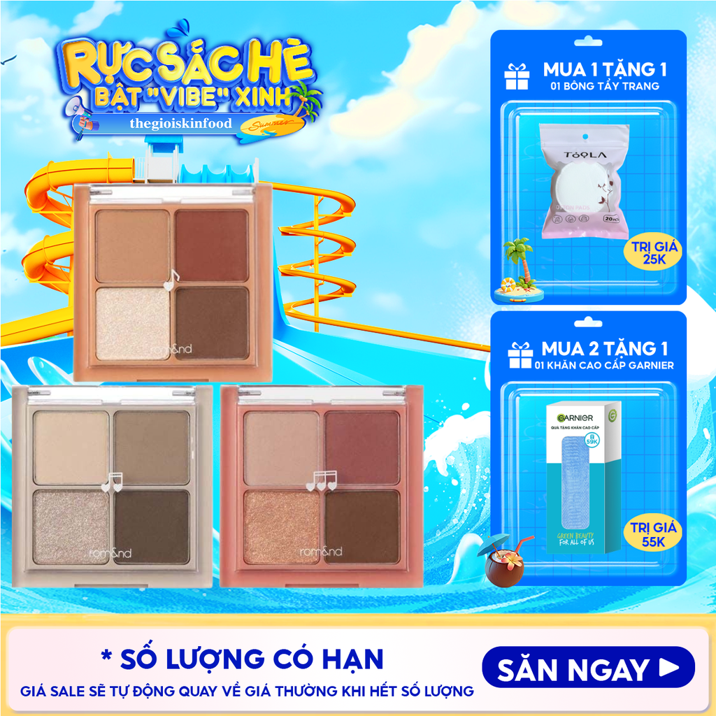 Bảng Phấn Mắt 4 Ô Romand Better Than Eyes - Music Series 7g