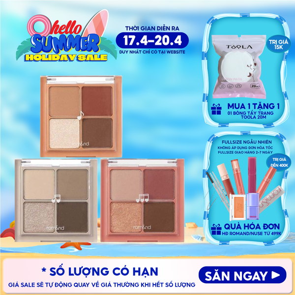  Bảng Phấn Mắt 4 Ô Romand Better Than Eyes - Music Series 7g 