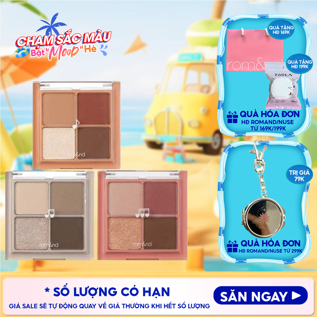 Bảng Phấn Mắt 4 Ô Romand Better Than Eyes - Music Series 7g