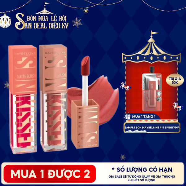  Má Hồng Kem Maybelline Căng Mọng, Bền Màu Sunkisser Blush 4.7ml 