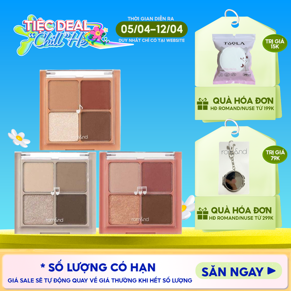  Bảng Phấn Mắt 4 Ô Romand Better Than Eyes - Music Series 7g 