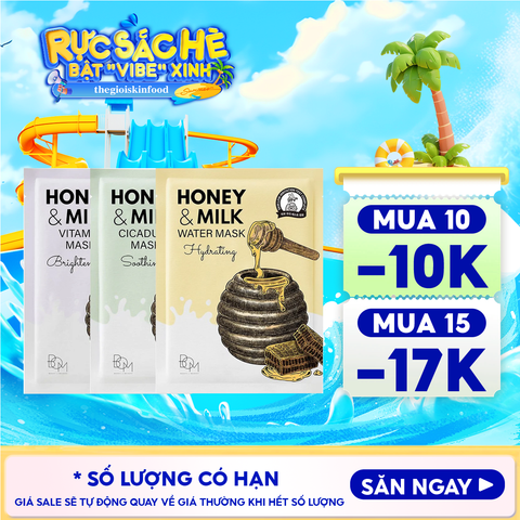 Mặt Nạ B.O.M Dưỡng Ẩm, Hỗ Trợ Làm Sáng, Làm Dịu Da Honey And Milk Mask 25g