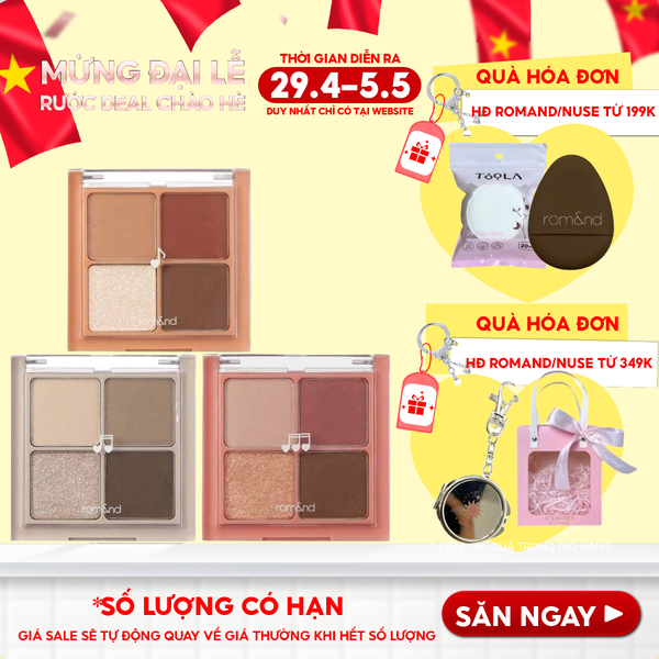  Bảng Phấn Mắt 4 Ô Romand Better Than Eyes - Music Series 7g 