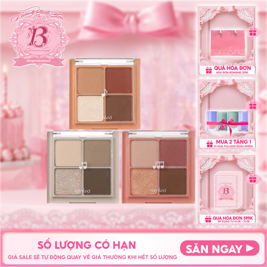 Bảng Phấn Mắt 4 Ô Romand Better Than Eyes - Music Series 7g
