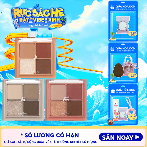  Bảng Phấn Mắt 4 Ô Romand Better Than Eyes - Music Series 7g 