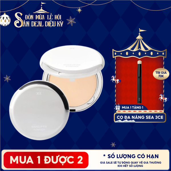  Phấn Phủ 3CE Cố Định Trang Điểm Makeup Fix Powder 9g 
