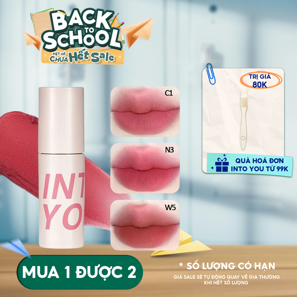 Son Kem Bùn Into You Mềm Mịn Customized Airy Lip Mud 1.8g