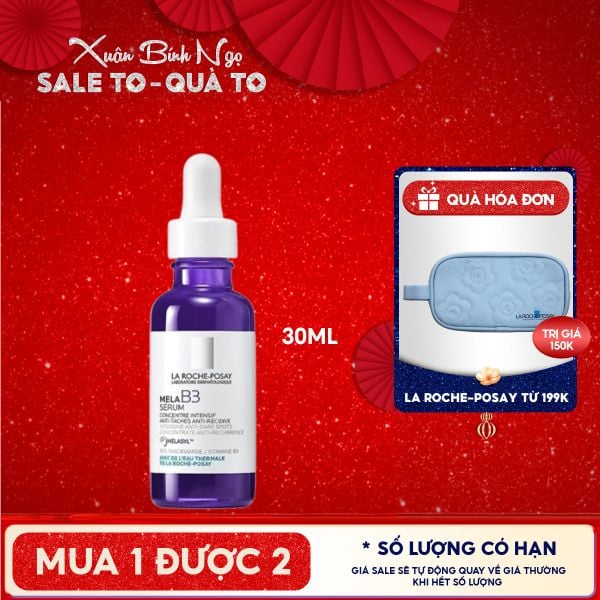  Serum La Roche-Posay Hỗ Trợ Dưỡng Sáng, Giảm Thâm Nám La Roche-Posay Mela B3 Serum 30ml 